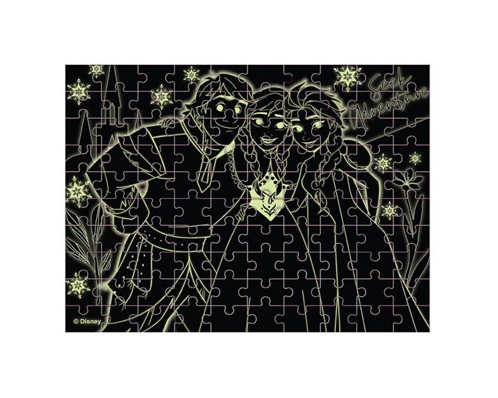 Παζλ Luna 100τμχ 48χ34εκ Glow in the Dark Frozen 000565648