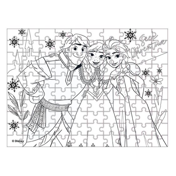 Παζλ Luna 100τμχ 48χ34εκ Glow in the Dark Frozen 000565648