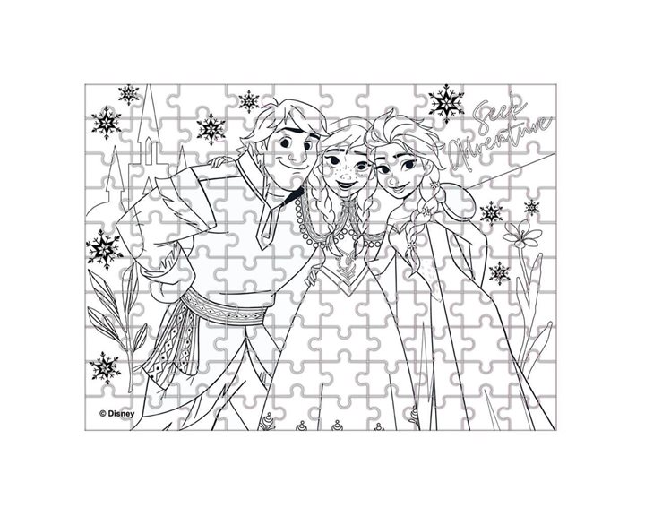 Παζλ Luna 100τμχ 48χ34εκ Glow in the Dark Frozen 000565648