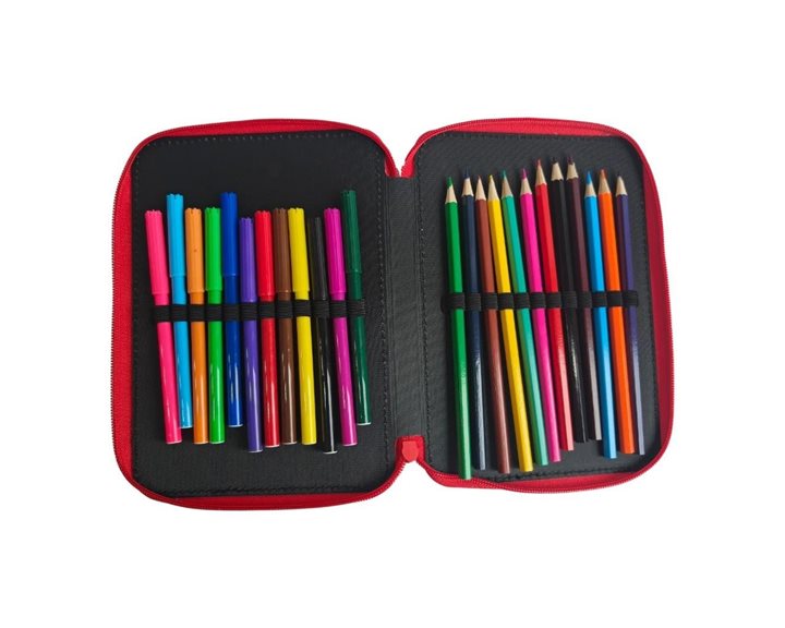 Κασετίνα Must Διπλή Γεμάτη 15χ5χ21 Spiderman Red 000508822