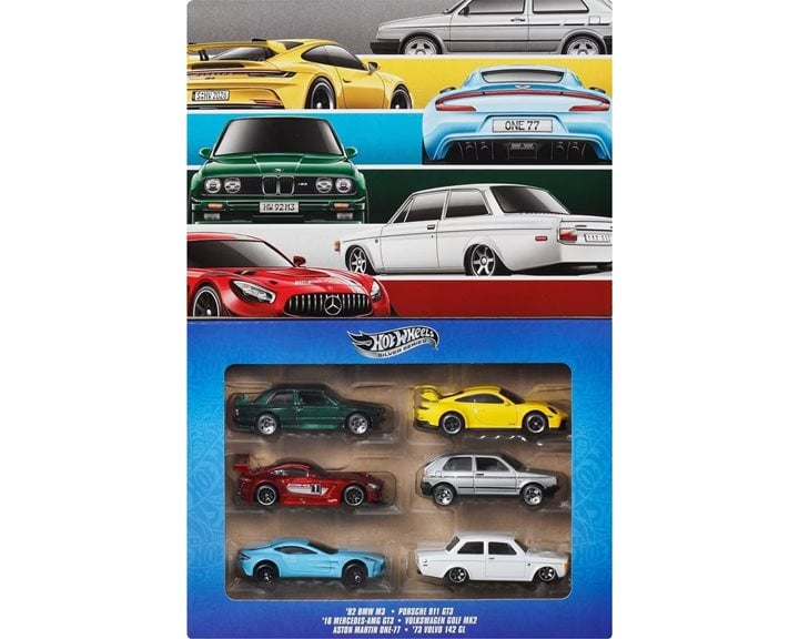 Mattel Hot Wheels Αυτοκινητάκια - Euro Style σετ των 6 JLB25