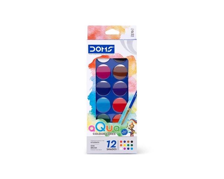 Doms Νερομπογιές 23mm 12τμχ. 000080550