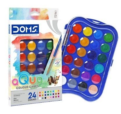 Doms Νερομπογιές 23mm 24τμχ. 000080553