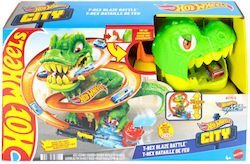 Mattel Hot Wheels City T-Rex Πυροσβεστικός Σταθμός Όχημα Παιχνίδι JBM73