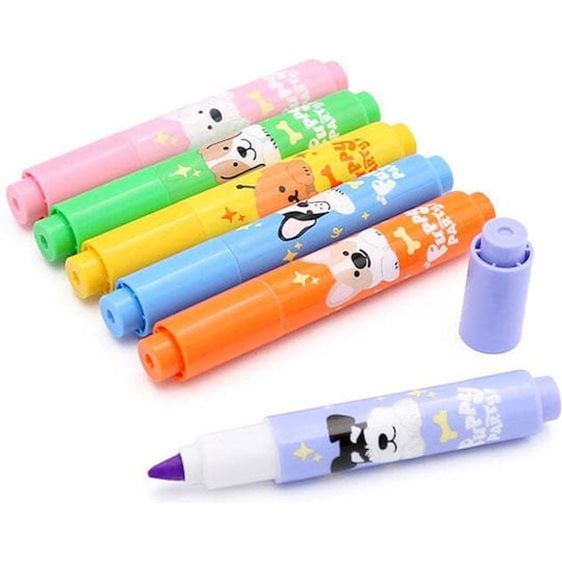 Σετ Μαρκαδόρων Υπογράμμισης 6τμχ Mini Puppy Party AHM29675