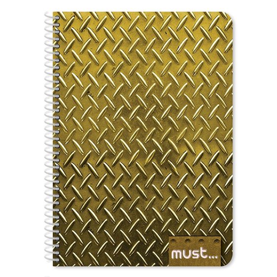 Τετράδιο Σπιράλ Must 17χ25 3θ. 90φ. Metal 584257