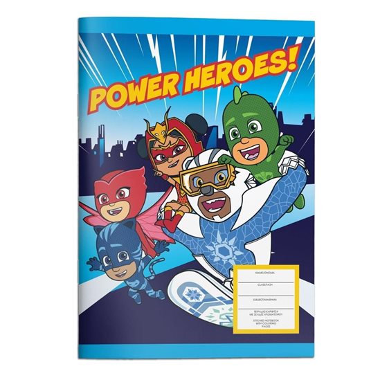 Τετράδιο Καρφίτσα 17x24 PJ Masks 40φ. 000484306