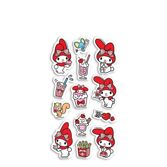 Αυτοκόλλητα Pufffy 10x22cm 5φύλλα My Melody 000490207