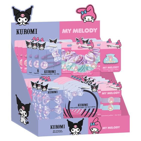Τσιμπιδάκια Μαλλιών σετ 3τμχ Kuromi 000490159