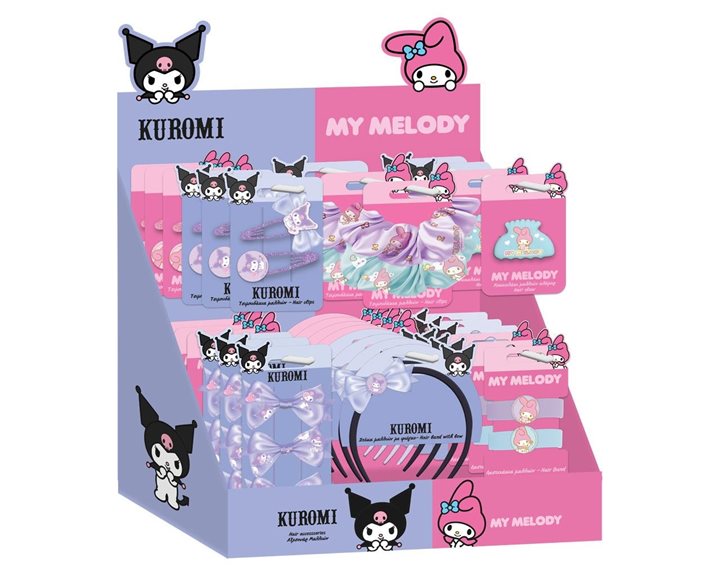 Τσιμπιδάκια Μαλλιών σετ 3τμχ Kuromi 000490159