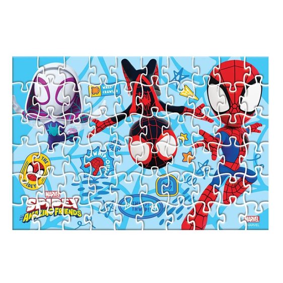 Παζλ 60τμχ 2σε1 σε μεταλλική μπάλα 35,5χ24 Spidey 000508688
