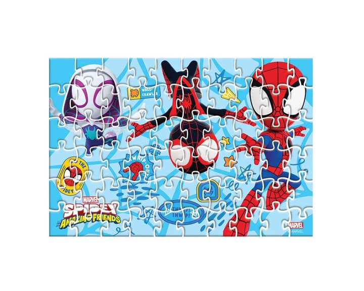 Παζλ 60τμχ 2σε1 σε μεταλλική μπάλα 35,5χ24 Spidey 000508688