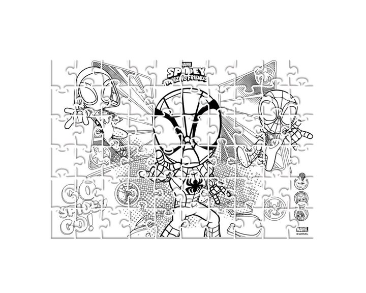 Παζλ Foil 60τμχ σε κύλινδρο 48χ33 Spidey 000508689