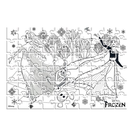 Παζλ Foil 60τμχ σε κύλινδρο 48χ33 Frozen 000565608