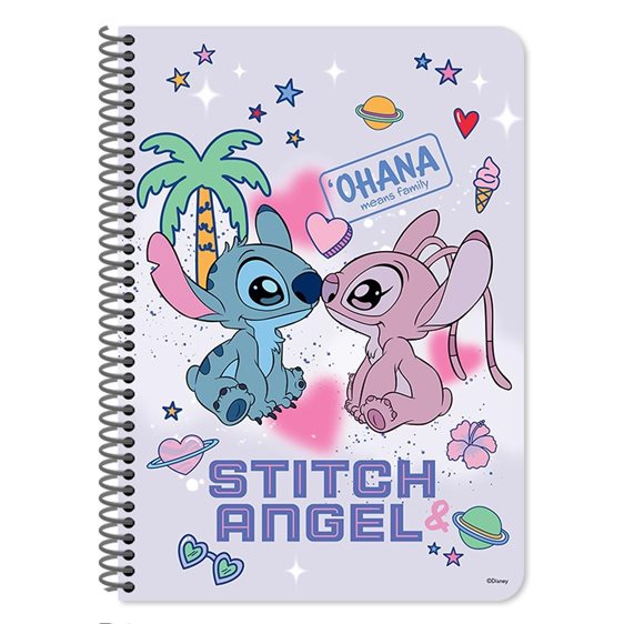 Τετράδιο Σπιράλ 17χ25 2θ 60φ Lilo & Stitch 000565850
