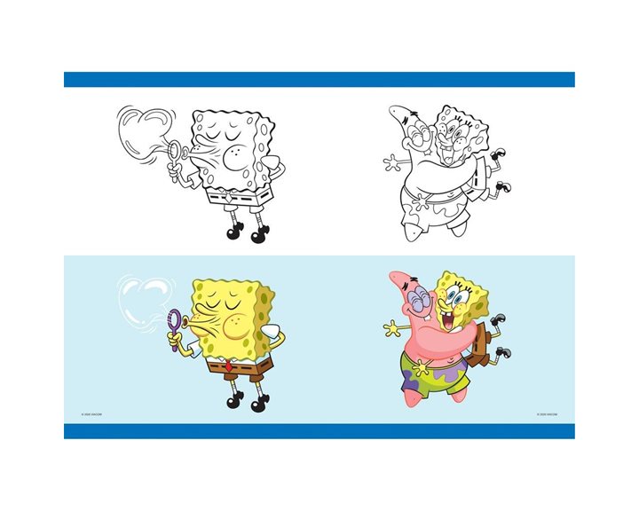 Τετράδιο Καρφίτσα 17χ25 40φ Spongebob 000483173