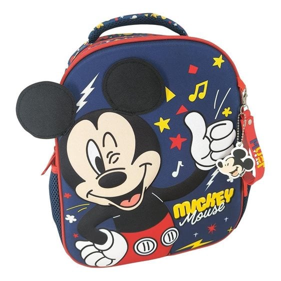 Τσάντα Πλάτης Νηπίου 27χ10χ31εκ. 2Θήκες Mickey Blue 000565787