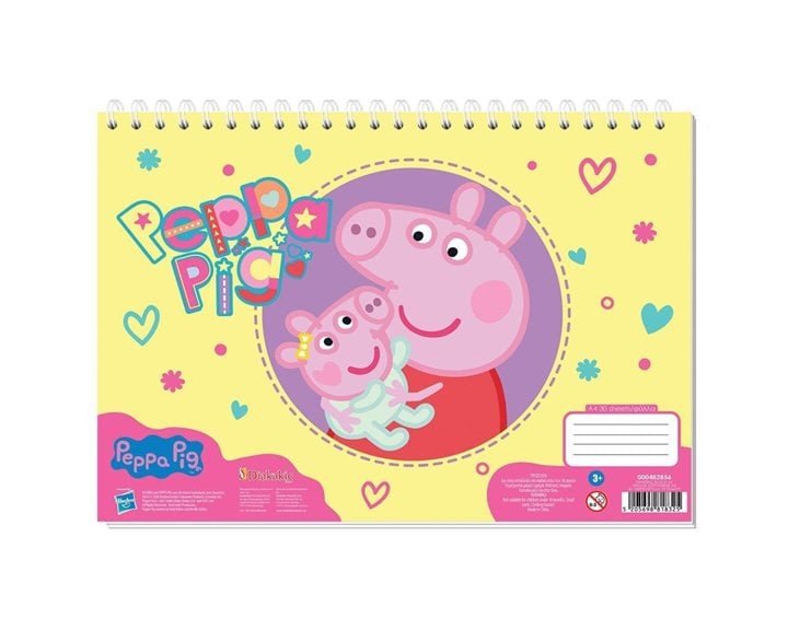 Μπλοκ Ζωγραφικής Α4 30Φ Peppa Pig