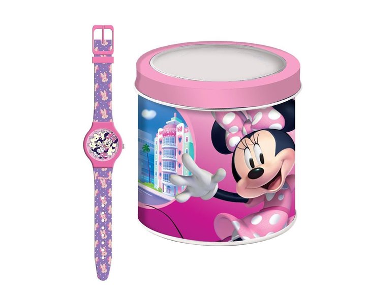 Ρολόϊ Σε Πλαστικό Κουτί Disney Minnie Mouse 000566000