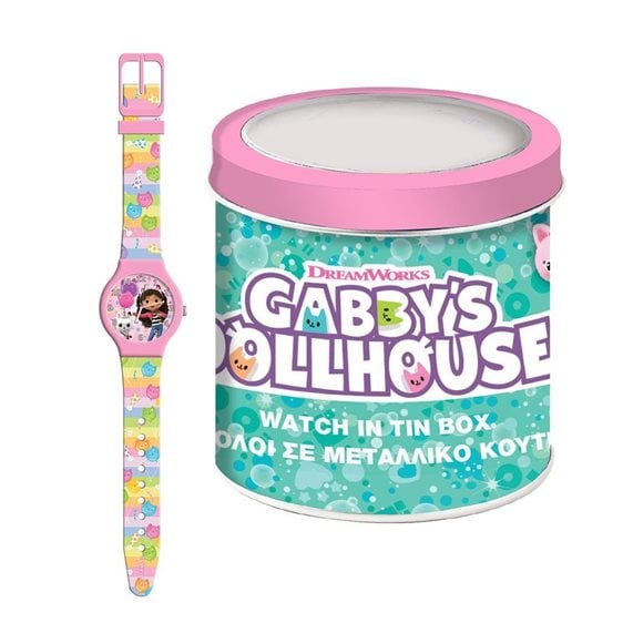 Ρολόι Σε Μεταλλικό Κουτί Gabbys Dollhouse 000574089