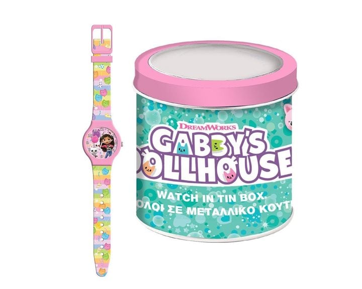 Ρολόι Σε Μεταλλικό Κουτί Gabbys Dollhouse 000574089