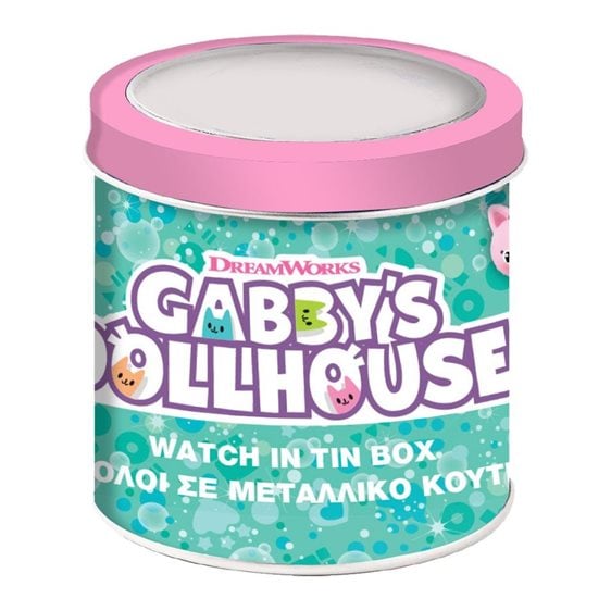 Ρολόι Σε Μεταλλικό Κουτί Gabbys Dollhouse 000574089