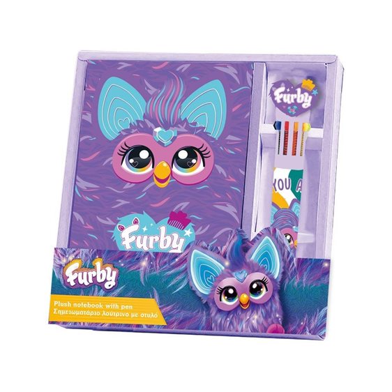 Σημειωματάριο Λούτρινο με Στυλό Furby 000484503