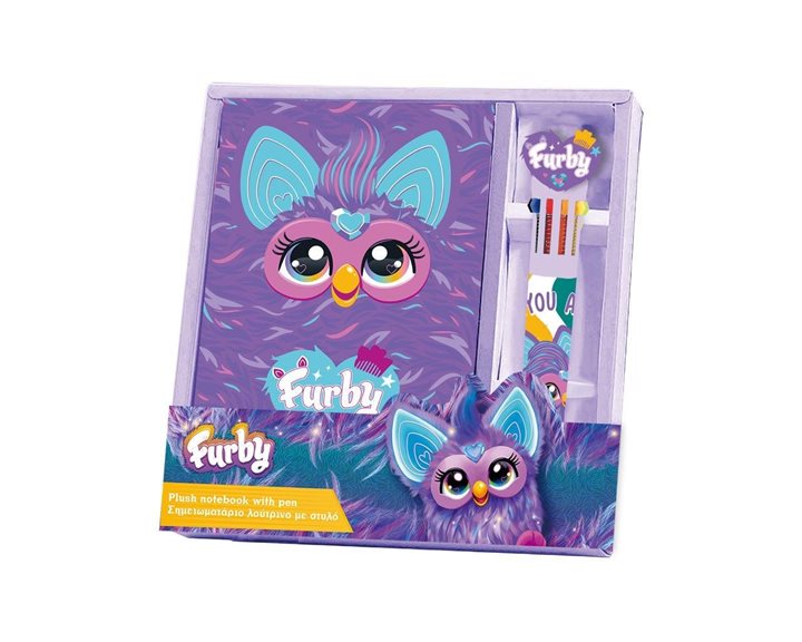 Σημειωματάριο Λούτρινο με Στυλό Furby 000484503