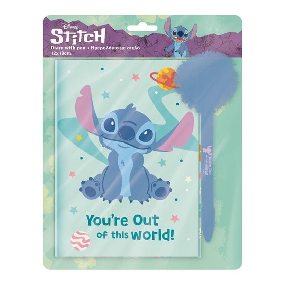 ΗΜΕΡΟΛΟΓΙΟ ΜΕ ΚΛΕΙΔΑΡΙΑ KAI ΣΤΥΛΟ 12x18 LILO & STITCH 565266