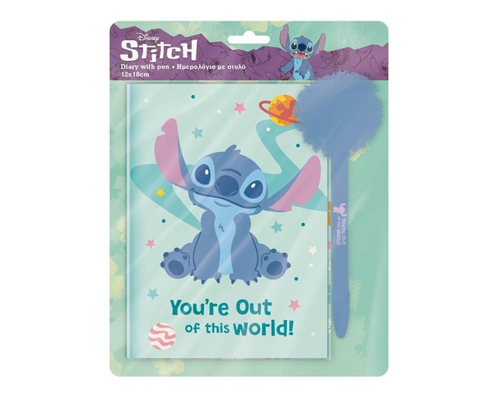 ΗΜΕΡΟΛΟΓΙΟ ΜΕ ΚΛΕΙΔΑΡΙΑ KAI ΣΤΥΛΟ 12x18 LILO & STITCH 565266
