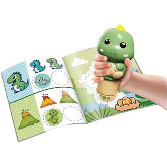 Stickers με Σφραγίδα Σετ 100τμχ Dino10x6x11.8cm 000623003
