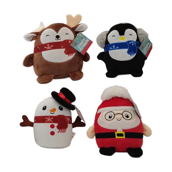 Λούτρινο Χριστουγεννιάτικο 12,5εκ Jingle Friends 4σχ Luna 000623056