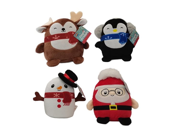 Λούτρινο Χριστουγεννιάτικο 12,5εκ Jingle Friends 4σχ Luna 000623056