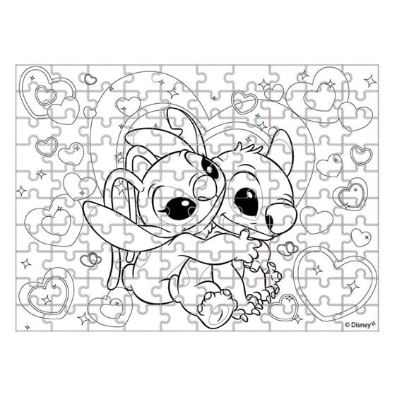 Παζλ Luna 100τμχ 48χ34εκ Glow in the Dark Stitch 000565647