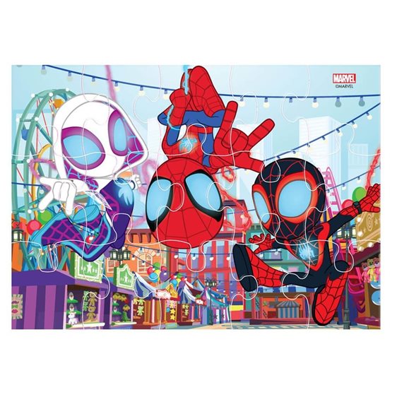 Παζλ Luna 4 σε 1 12/15/20/24τμχ 29χ6χ27.5εκ. Spidey 000508708