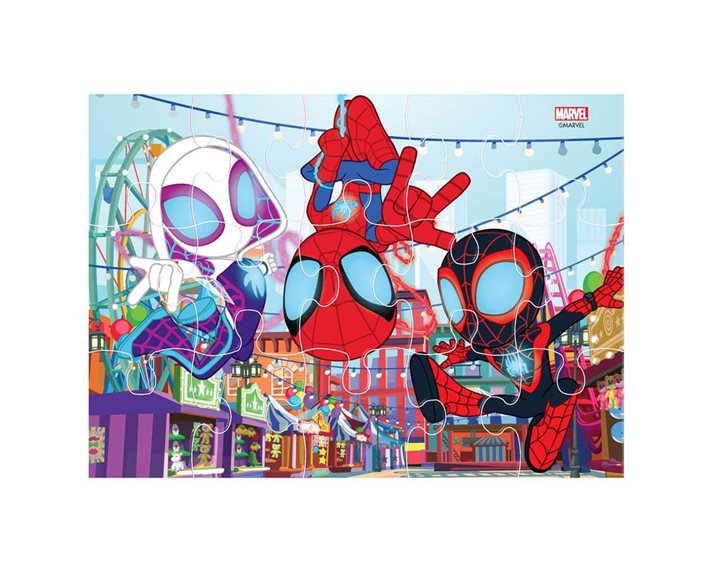 Παζλ Luna 4 σε 1 12/15/20/24τμχ 29χ6χ27.5εκ. Spidey 000508708