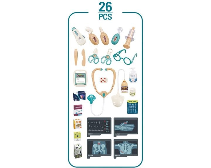 Ιατρείο Luna Toys με φως και ήxο 26τμχ. 46x12x37εκ. 000623350