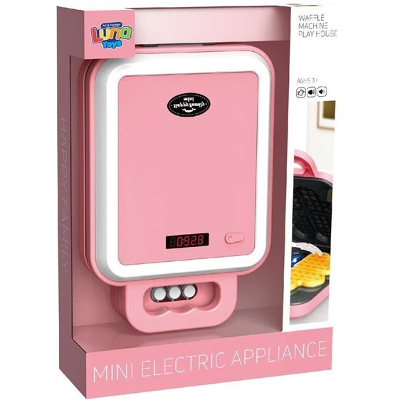 Βαφλιέρα Ροζ  Luna Toys με φως και Φαγητό Που Αλλάζει Χρώμα  000623255