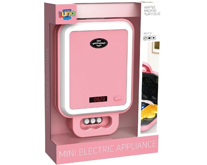Βαφλιέρα Ροζ  Luna Toys με φως και Φαγητό Που Αλλάζει Χρώμα  000623255