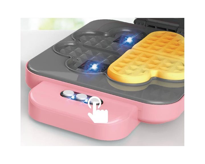 Βαφλιέρα Ροζ  Luna Toys με φως και Φαγητό Που Αλλάζει Χρώμα  000623255