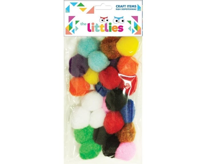Pompons The Littlies 25mm Διάφορα Χρώματα