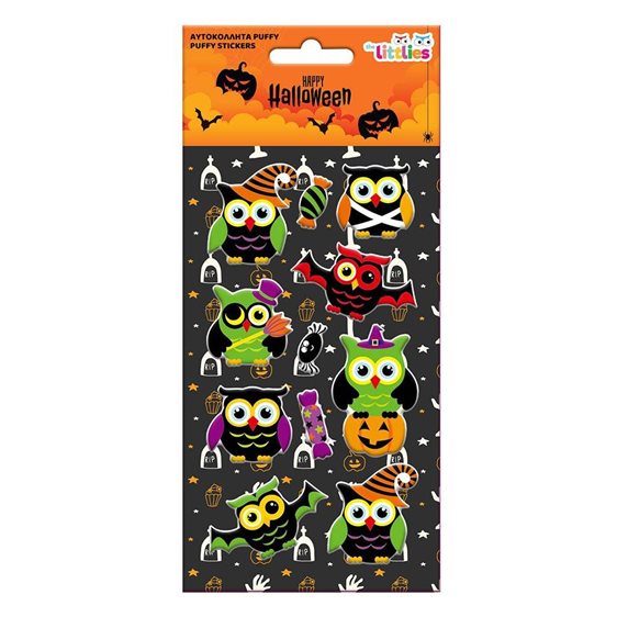 Αυτοκόλλητα Halloween 10x22εκ Puffy 12σχ 000647063