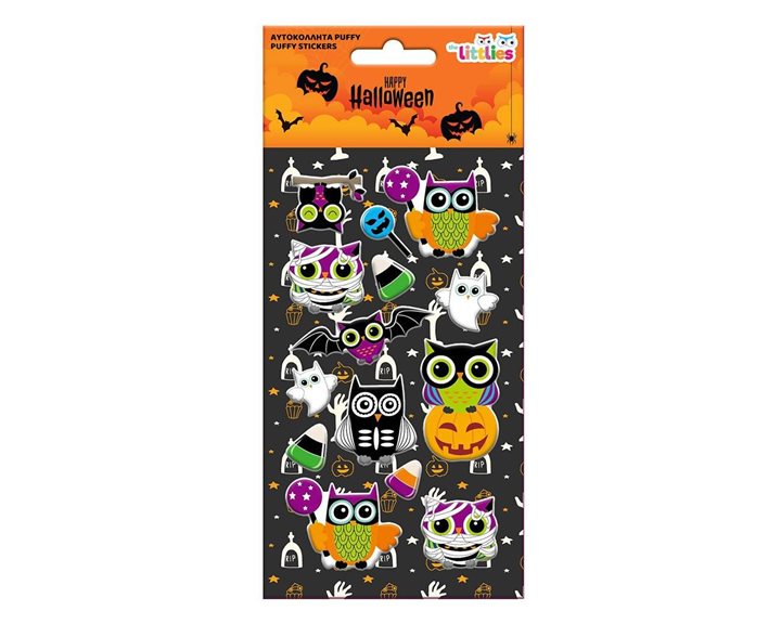 Αυτοκόλλητα Halloween 10x22εκ Puffy 12σχ 000647063