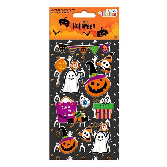 Αυτοκόλλητα Halloween 10x22εκ Puffy 12σχ 000647063
