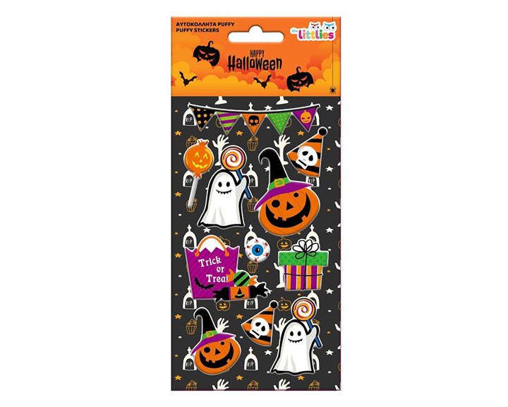 Αυτοκόλλητα Halloween 10x22εκ Puffy 12σχ 000647063