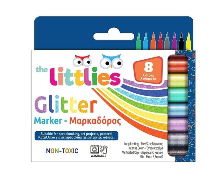The Littlies Μαρκαδόροι Glitter 8τμχ 000646529