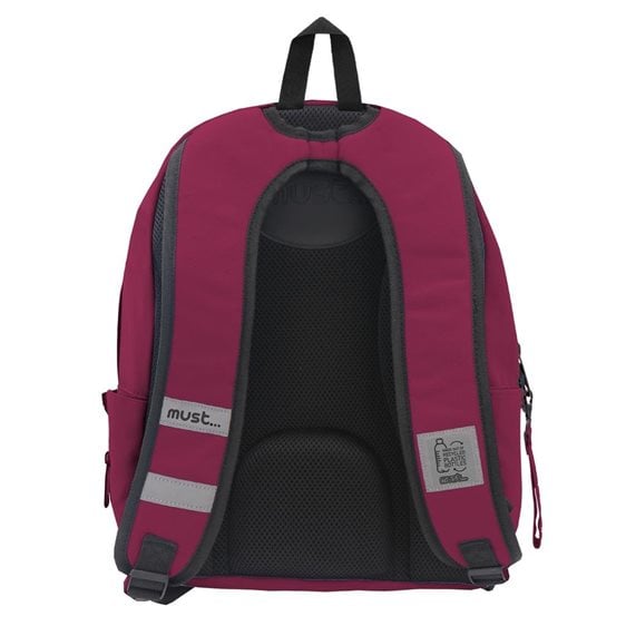 Τσάντα  Πλάτης Must Monochrome RPET 32x19x42cm 2 Κεντρικές θήκες Μπορντό