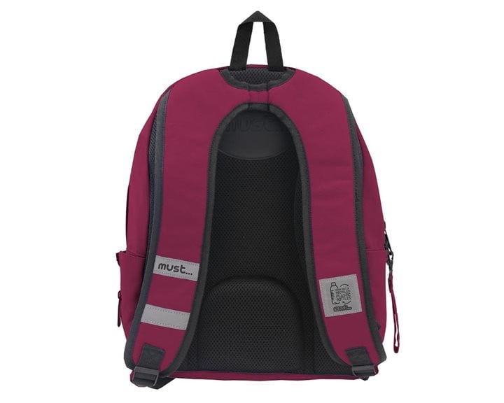 Τσάντα  Πλάτης Must Monochrome RPET 32x19x42cm 2 Κεντρικές θήκες Μπορντό