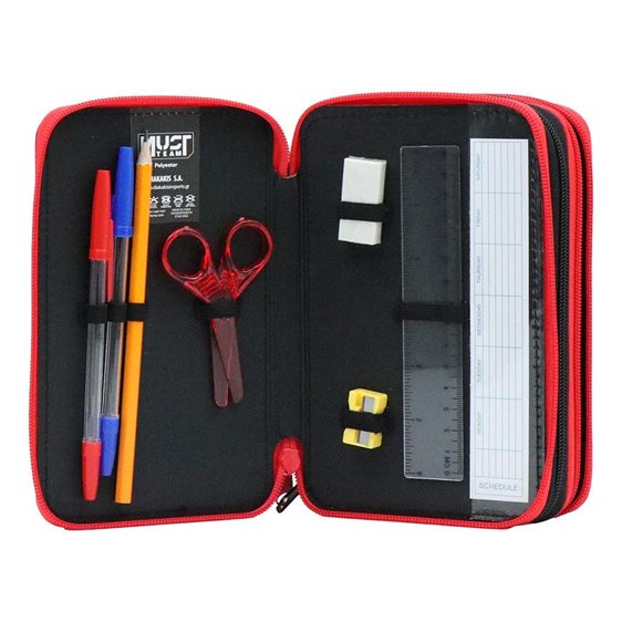 Κασετίνα Must Τριπλή Γεμάτη 12x6x19.5cm Gamer 000586739