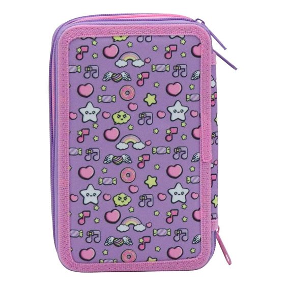 Κασετίνα Must Τριπλή Γεμάτη 12x6x19.5cm So Cute 000586737